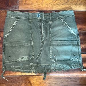Free People Jean Skirt